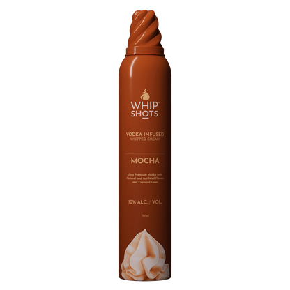 Whipshots Mocha Vodka Infused Whipped Cream 200ml 10% ABV