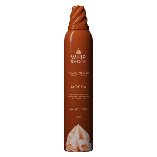 Whipshots Mocha Vodka Infused Whipped Cream 200ml 10% ABV