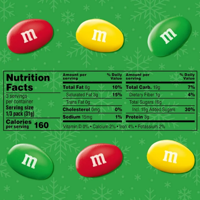 M&M's Toasty Holiday Peanut Chocolate Candies, 3.27oz