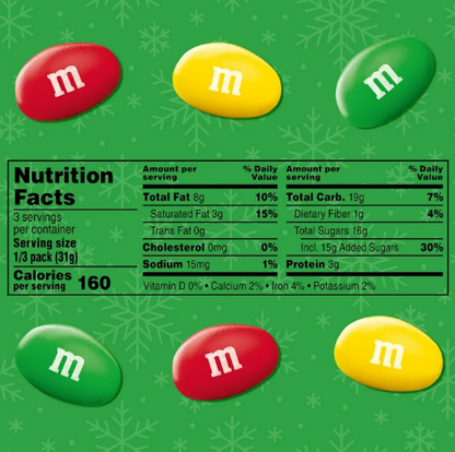 M&M's Toasty Holiday Peanut Chocolate Candies, 3.27oz