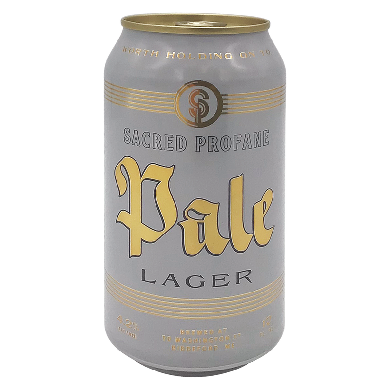 Sacred Profane Pale Lager 12Pk 12Oz Can 4.2% Abv