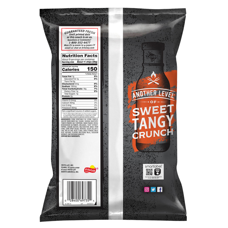 Doritos Sweet & Tangy BBQ Tortilla Chips 9.25oz