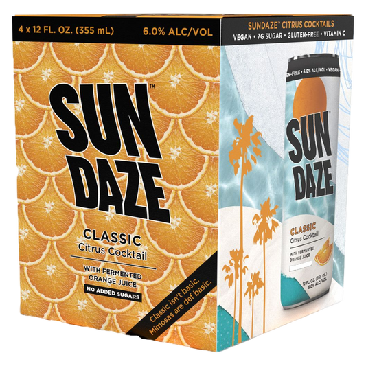 SunDaze Citrus Cocktail Classic 4pk 12oz Cans