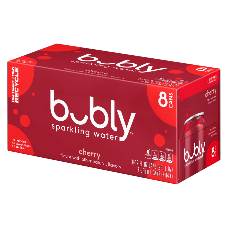 Bubly Cherry 8pk 12oz Can