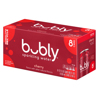 Bubly Cherry 8pk 12oz Can