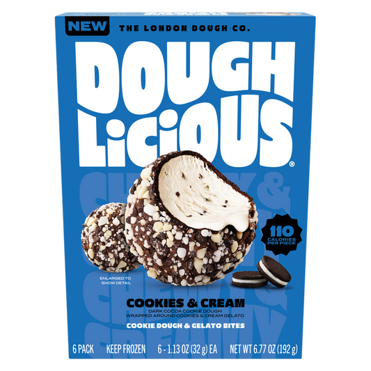 Doughlicious Cookies n Cream Gelato Bites 6ct