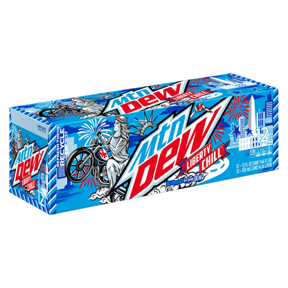Mtn Dew Liberty Chill Soda 50 Flavors In One DEW 12pk 12oz Btl