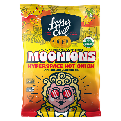 LesserEvil Moonions, Hyperspace Hot Onion, 6oz