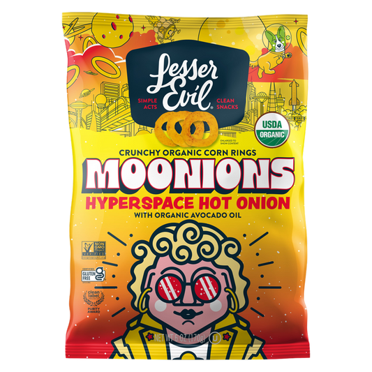 LesserEvil Moonions, Hyperspace Hot Onion, 6oz