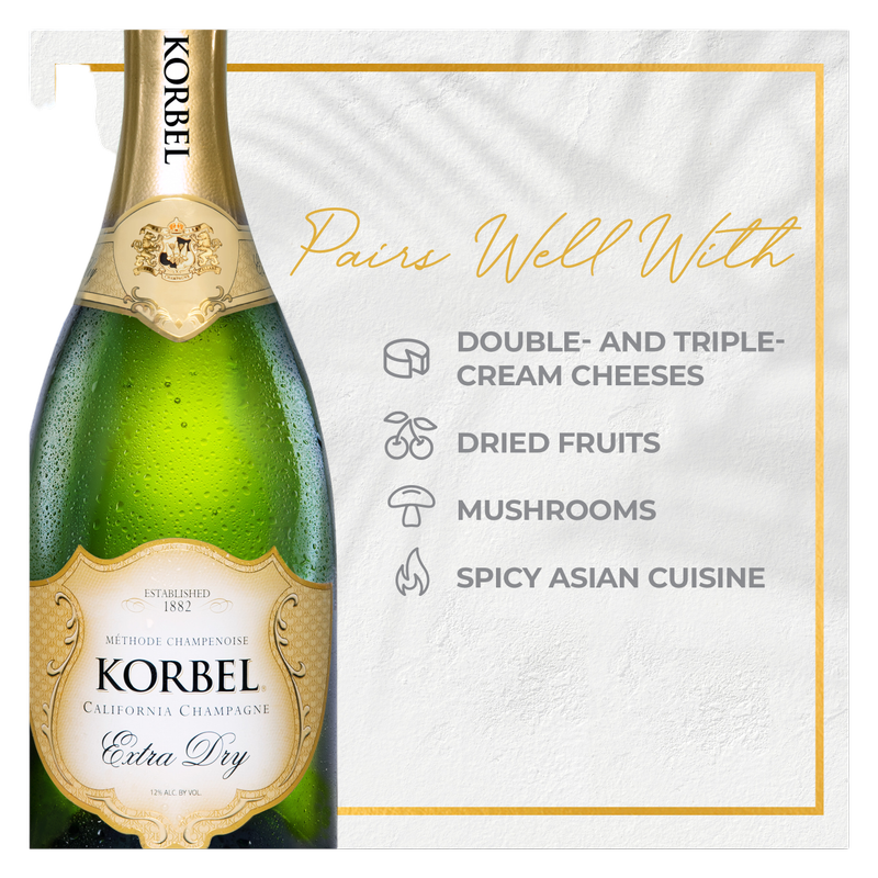 Korbel Extra Dry California Champagne 750ml