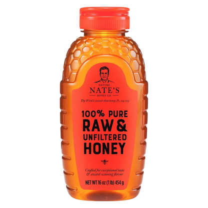 Nature Nate's 100% Pure Raw & Unfiltered Honey, 16oz.