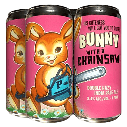 Paperback Brewing Bunny with a Chainsaw Double Hazy IPA (4PKC 16 OZ)