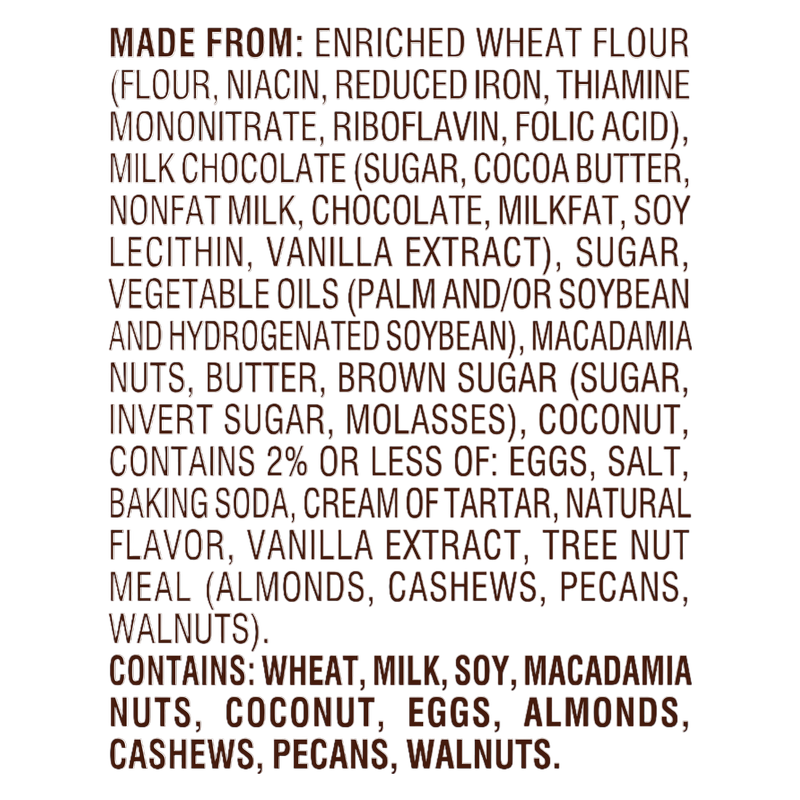 Pepperidge Farm Sausalito Milk Chocolate Macadamia Cookies, 7.2oz