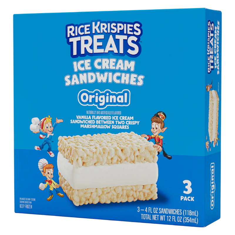 Kellogg's Rice Krispies Treats Original Ice Cream Sandwiches