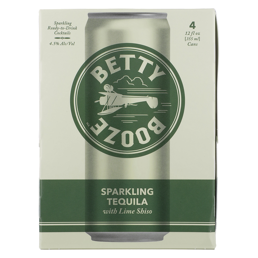 Betty Booze Sparkling Tequila Lime Shiso 4pk 12oz Can