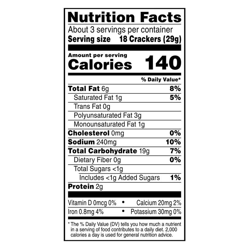 Cheez-It Grooves Sharp White Cheddar 3.25oz Crunch Snack Crackers