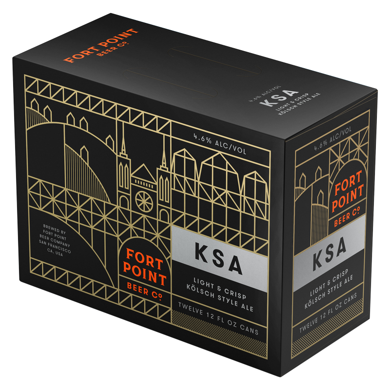 Fort Point KSA Kolsch 12pk 12oz Can 4.6% ABV