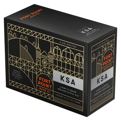 Fort Point KSA Kolsch 12pk 12oz Can 4.6% ABV