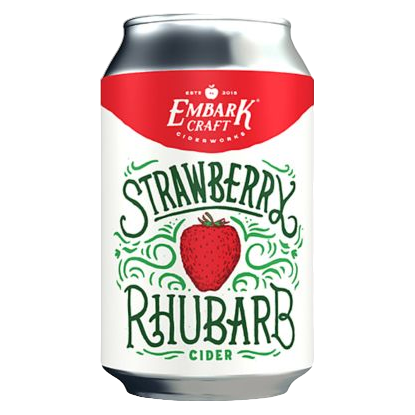 Embark Craft Ciderworks Strawberry Rhubarb 4pk 12oz