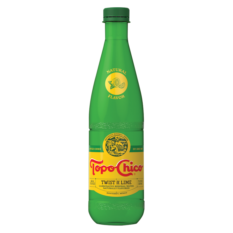 Topo Chico Twist of Lime 15.5oz Glass Bottle