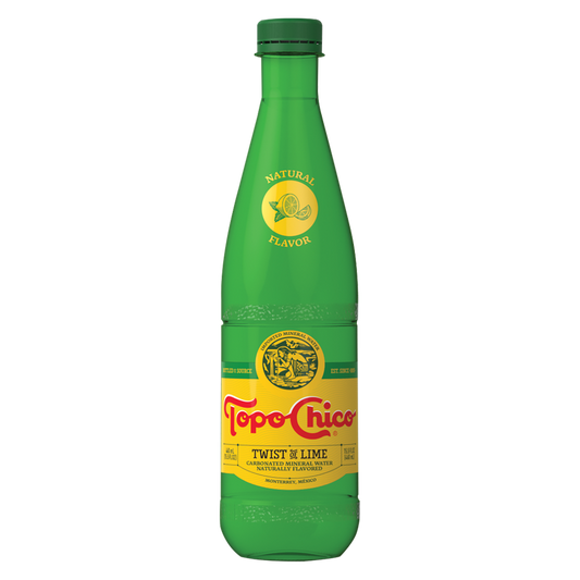 Topo Chico Twist of Lime 15.5oz Glass Bottle