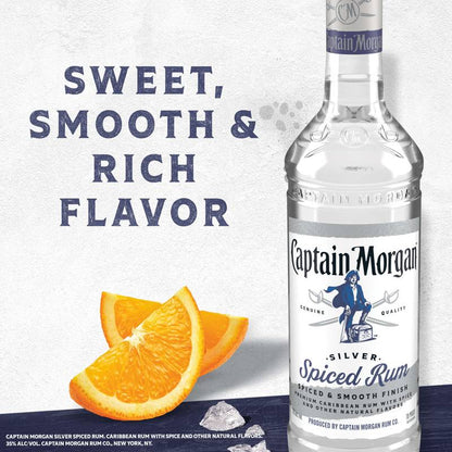 Captain Morgan Silver Spiced Rum 1.75L (70 proof)