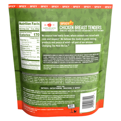 Applegate Natural Family Size Spicy Chicken Tenders 16 oz