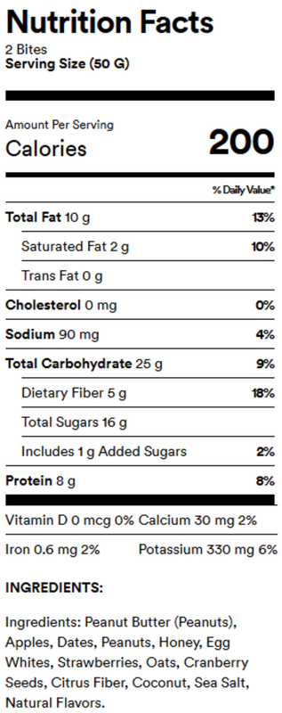 RX Bar Protein Energy Bites Strawberry Peanut Butter, 1.7oz