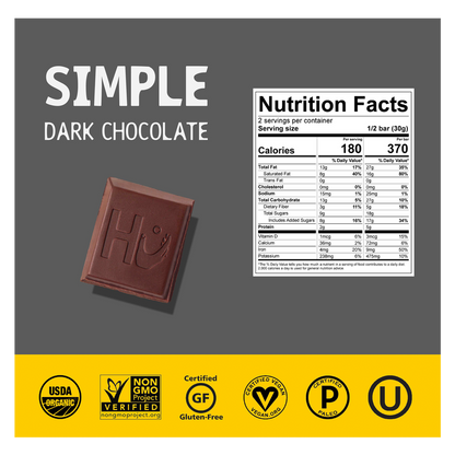 Hu Simple Dark Chocolate Bar 2.1oz
