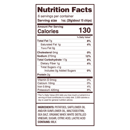 Uglies Salt & Vinegar Kettle Cooked Potato Chips 6oz