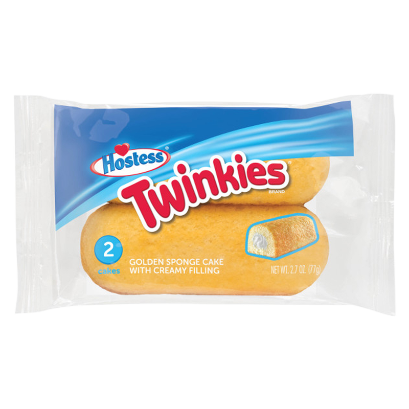 HOSTESS TWINKIES Snack Cakes, Single Serve, 2 Count, 2.70 oz