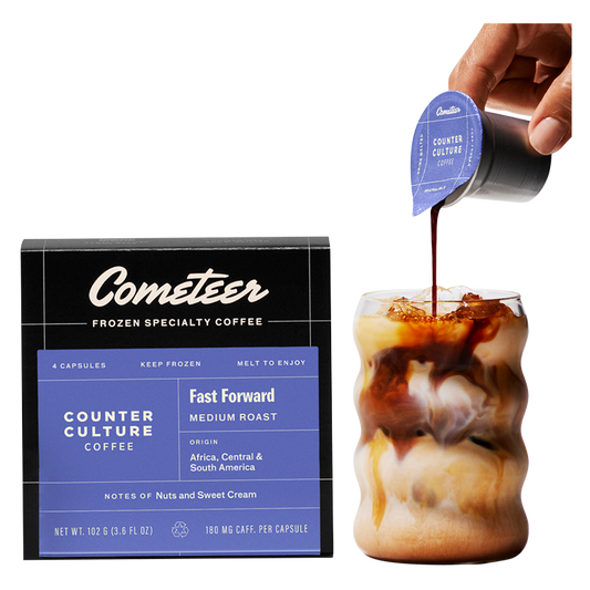 Cometeer Coffee & Latte Medium Roast Machine-Free Capsules Counter Culture 4 ct