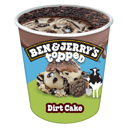 Ben & Jerry's Dirt Cake Topped Ice Cream Pint