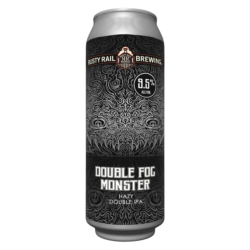 Rusty Rail Double Fog Monster Hazy DIPA Single 19.2oz Can 9.5% ABV