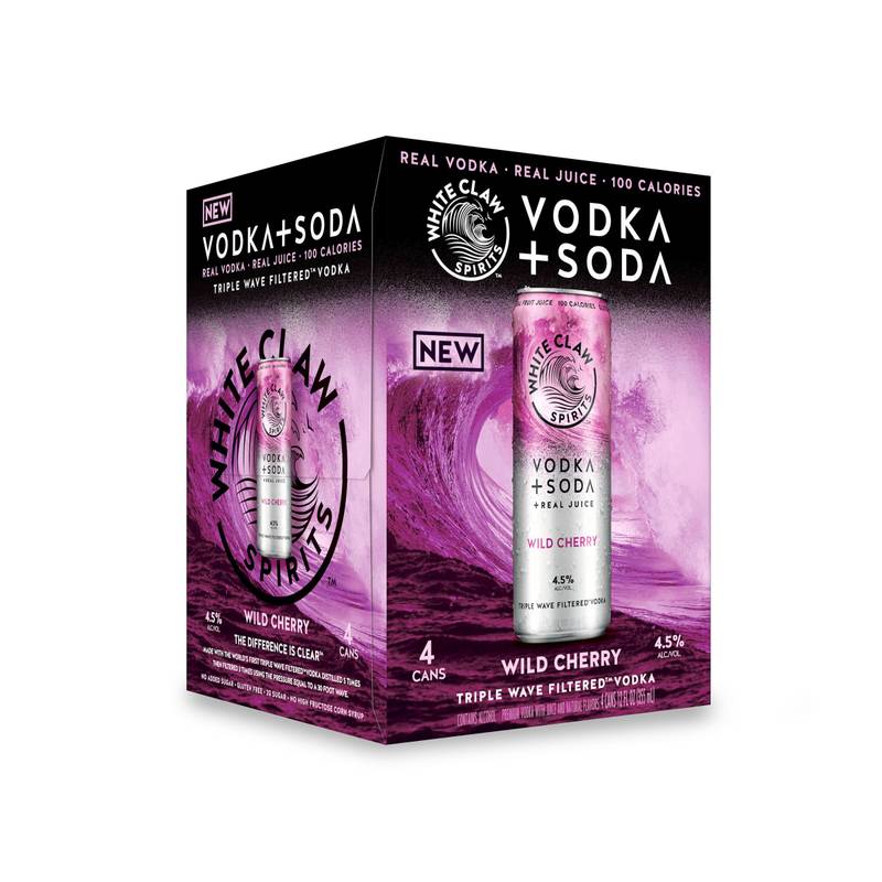 White Claw Vodka + Soda Wild Cherry 4pk 12oz Can 4.5% ABV