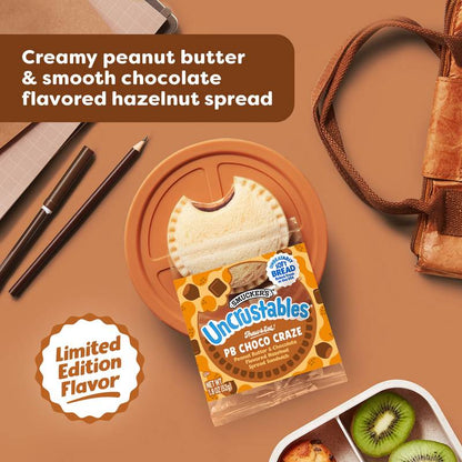 Smucker's Uncrustables Peanut Butter & Chocolate Hazelnut 4 Pack