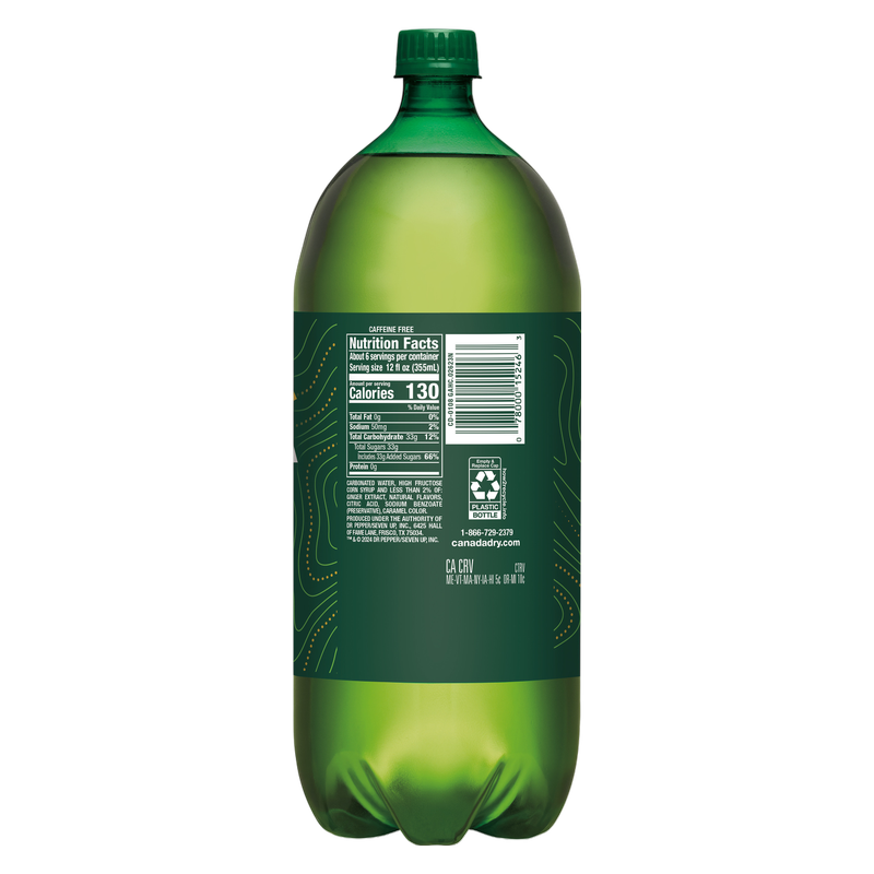 Canada Dry Ginger Ale 2L Btl