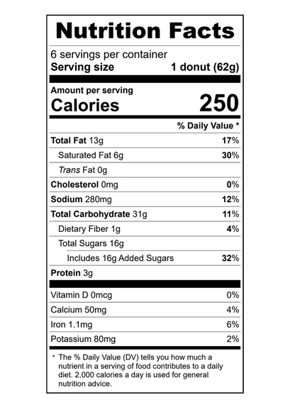 Clyde's Chocolate Iced Cake Donuts - 6ct