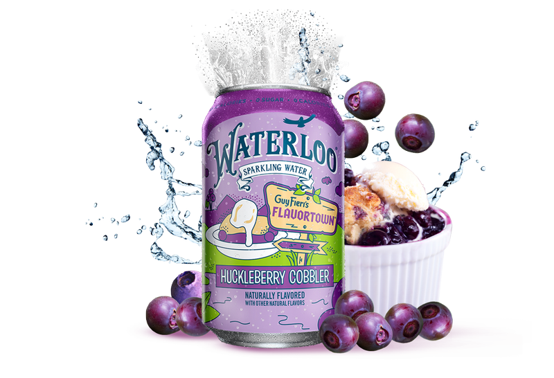 Waterloo Huckleberry Cobbler Sparkling Water 12pk 12oz Can