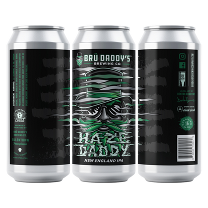 Bru Daddy's Haze Daddy IPA 4pk 16oz Can 6.3% ABV