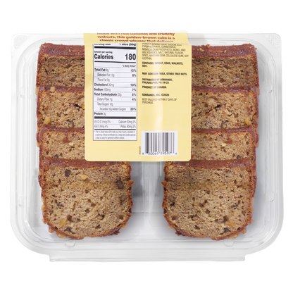 Crave Shoppe Banana Nut Cake - 8 ct