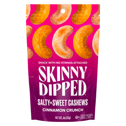 SkinnyDipped Cinnamon Crunch Cashews, 4oz
