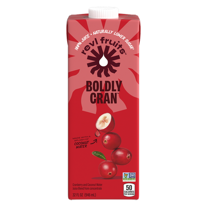 REVL Fruits 100% Boldly Cran Juice 32oz Carton