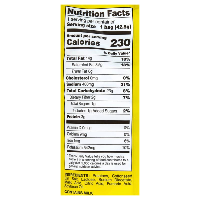 Utz Salt & Vinegar Potato Chips 1.5oz