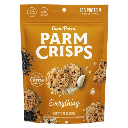 ParmCrisps Gluten-Free Everything Oven-Baked Parm Crisp Cheese Crackers, 1.75 oz