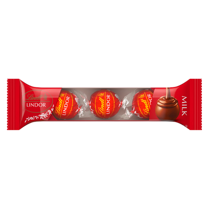 Lindt LINDOR Milk Chocolate Candy Truffles, Chocolates with Smooth, Melting Truffle Center, 1.3 oz
