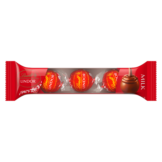 Lindt LINDOR Milk Chocolate Candy Truffles, Chocolates with Smooth, Melting Truffle Center, 1.3 oz