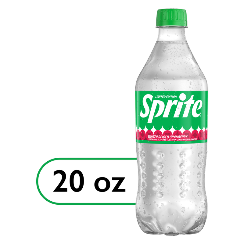 Sprite Winter Spiced Cranberry 20oz Btl