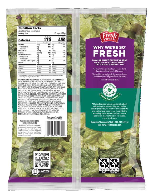 Fresh Express Caesar Salad Kit - 10.5oz