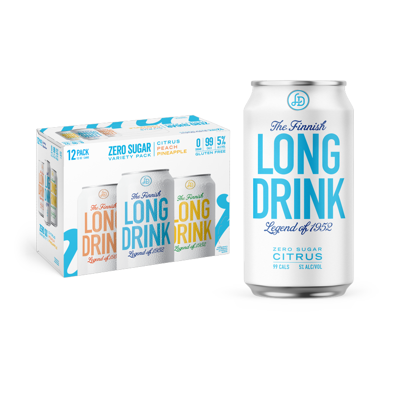 Long Drink Zero Sugar Variety 12 Pack 12oz Can 5% ABV